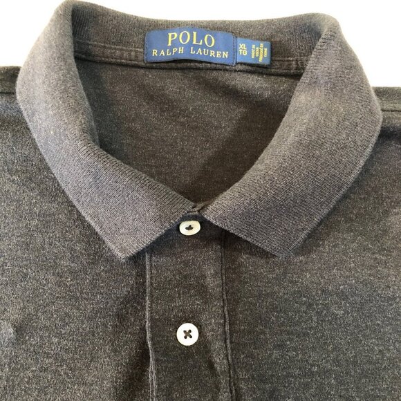 Polo Ralph Lauren Small Pony Mens Size XLarge Drk Grey Short Sleeve Polo - Picture 5 of 8